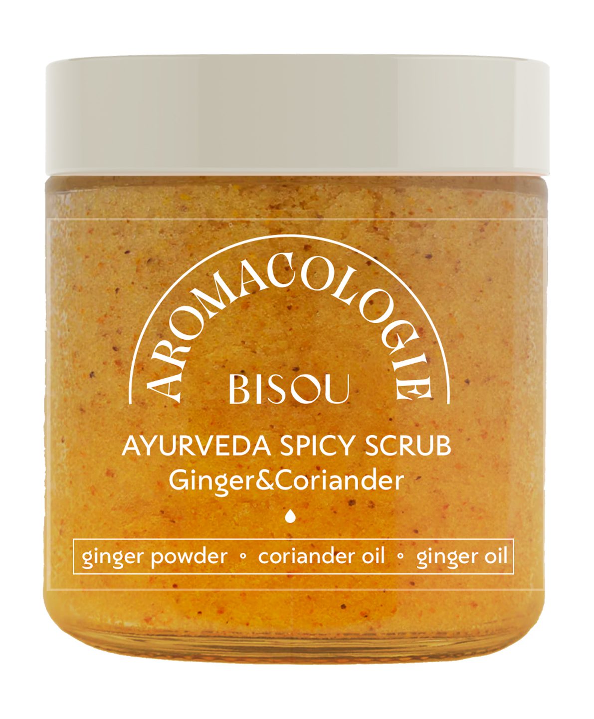 Bisou Aromacologie Скраб для тела Пряный имбирь и кориандр, 250 мл