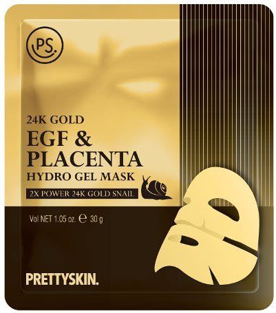 Pretty Skin Маска для лица гидрогелевая с 24-каратным золотом EGF и плацентой 24K Gold EGF & Placent