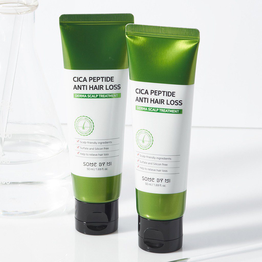 Some By Mi Укрепляющая маска для волос с центеллой и пептидами Cica Peptide Anti Hair Derma Scalp Tr
