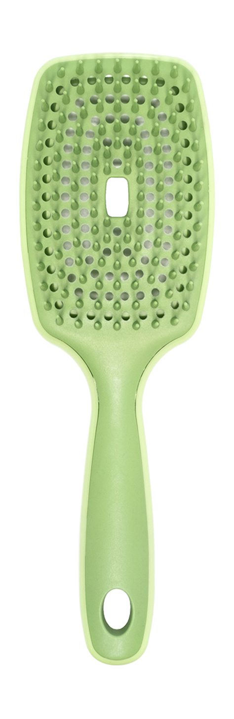 SOLOMEYA Расческа для волос вентилируемая ЗЕЛЕНАЯ Vented Hair Brush Green