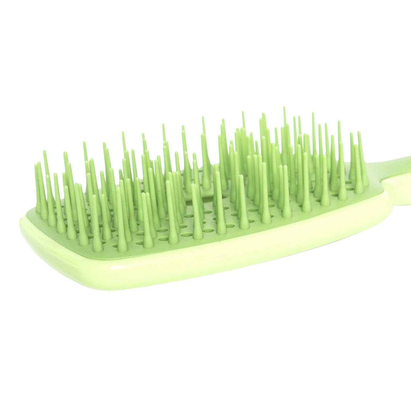 SOLOMEYA Расческа для волос вентилируемая ЗЕЛЕНАЯ Vented Hair Brush Green