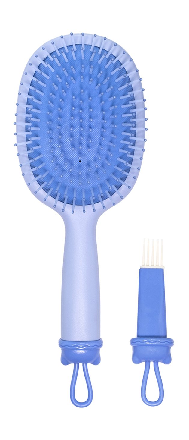 SOLOMEYA Расческа для волос массажная МИЛЫЙ МИШКА голубая Cute Bear Massage Hair Brush Blue