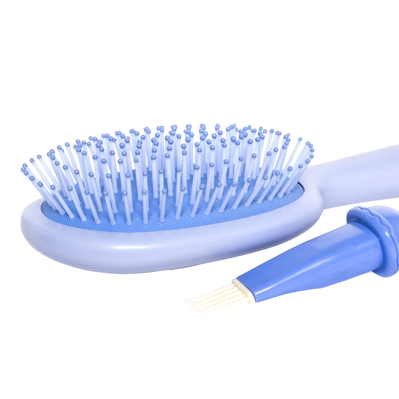 SOLOMEYA Расческа для волос массажная МИЛЫЙ МИШКА голубая Cute Bear Massage Hair Brush Blue