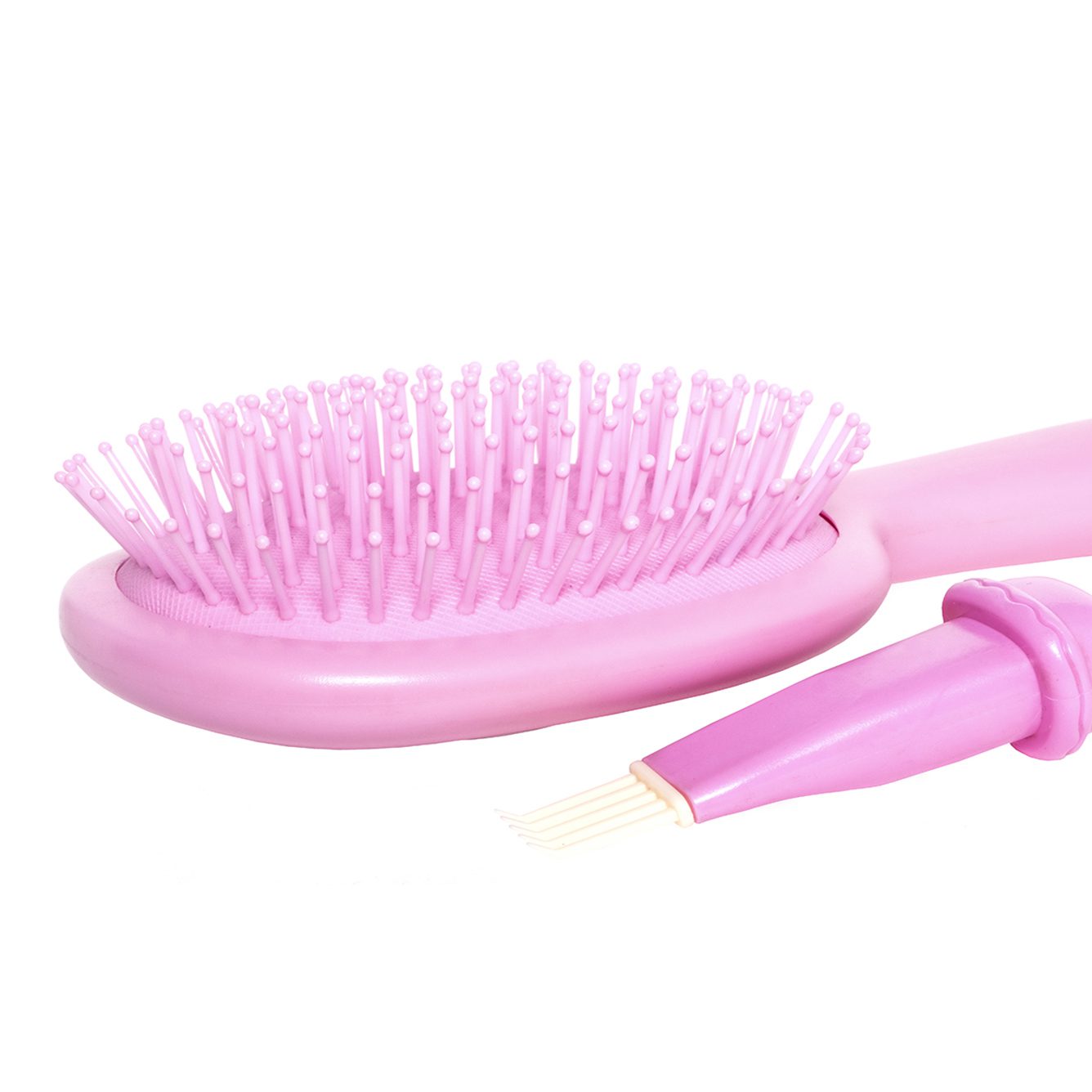 SOLOMEYA Расческа для волос массажная МИЛЫЙ МИШКА розовая Cute Bear Massage Hair Brush Pink