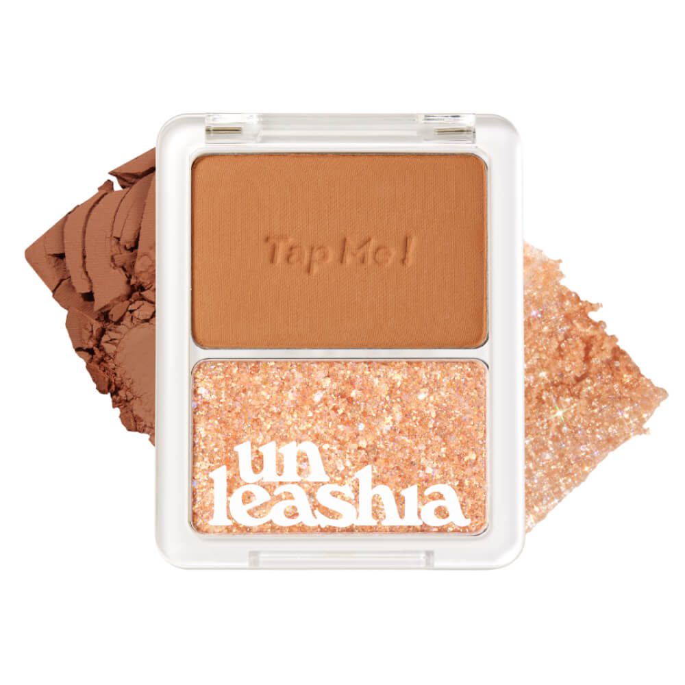 Unleashia Палетка хайлайтер + тени №2 Tap Me Palette Duo N°2 Groovy 8,4гр