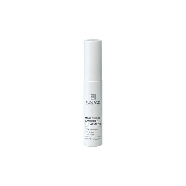 FLOLAND Двухфазная сыворотка-мист/ волос с аминокислотами шелка/Mega Silk-Tin Ampoule Treatment 7мл