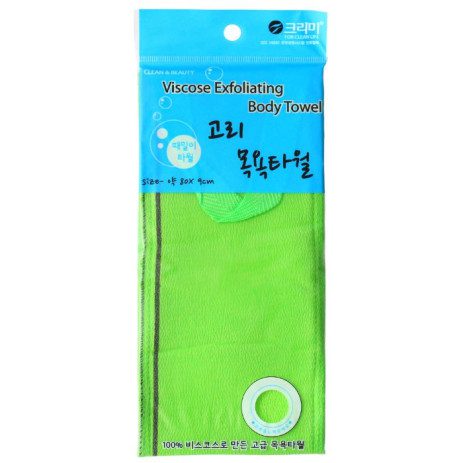 SB Viscose Мочалка для душа Viscose Exfoliating Body Towel 80х9см