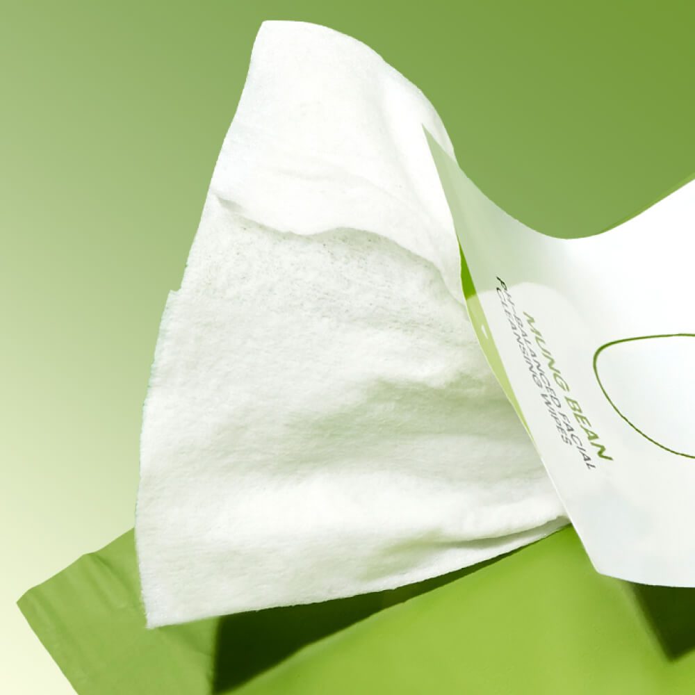 beplain Mung Bean pH-Balanced Facial Cleansing Wipes 20p,Слабокислотные салфетки для снятия макияжа