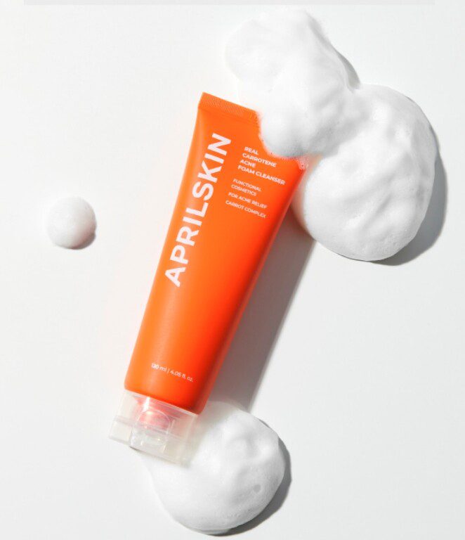 AprilSkin Очищающая пенка от прыщей Real Carrotene Acne Foam Cleanser 120 мл AprilSkin Очищающая пенка от прыщей Real Carrotene Acne Foam Cleanser 120 мл