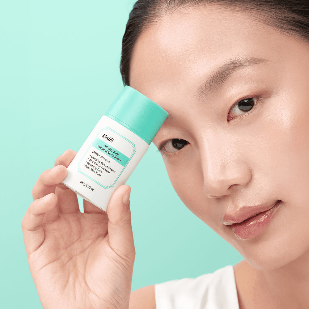 Dear, Klairs Крем солнцезащитный минеральный - All-day airy mineral sunscreen SPF50+PA++++, 35г
