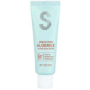 BE THE SKIN  Крем солнцезащитный Sebum Zero Aloerice Vegan Sun Cream 50+ PA++++ 50 мл