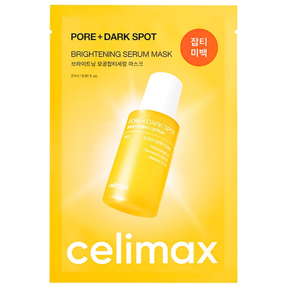 Celimax Маска тканевая выравнивающая тон кожи - Pore+dark spot brightening serum mask, 27мл