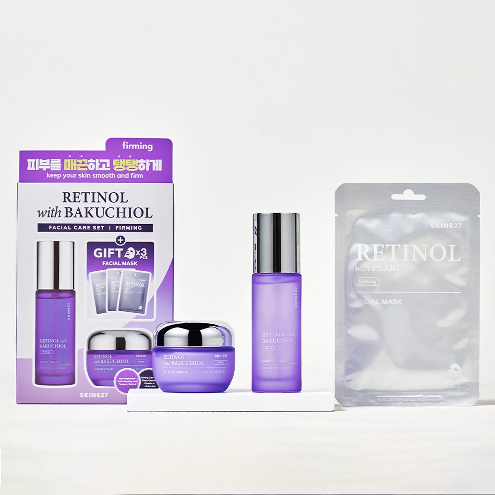 SKIN627 Набор для лица с ретинолом и бакучиолом Retinol with Bakuchiol Facial Care Set