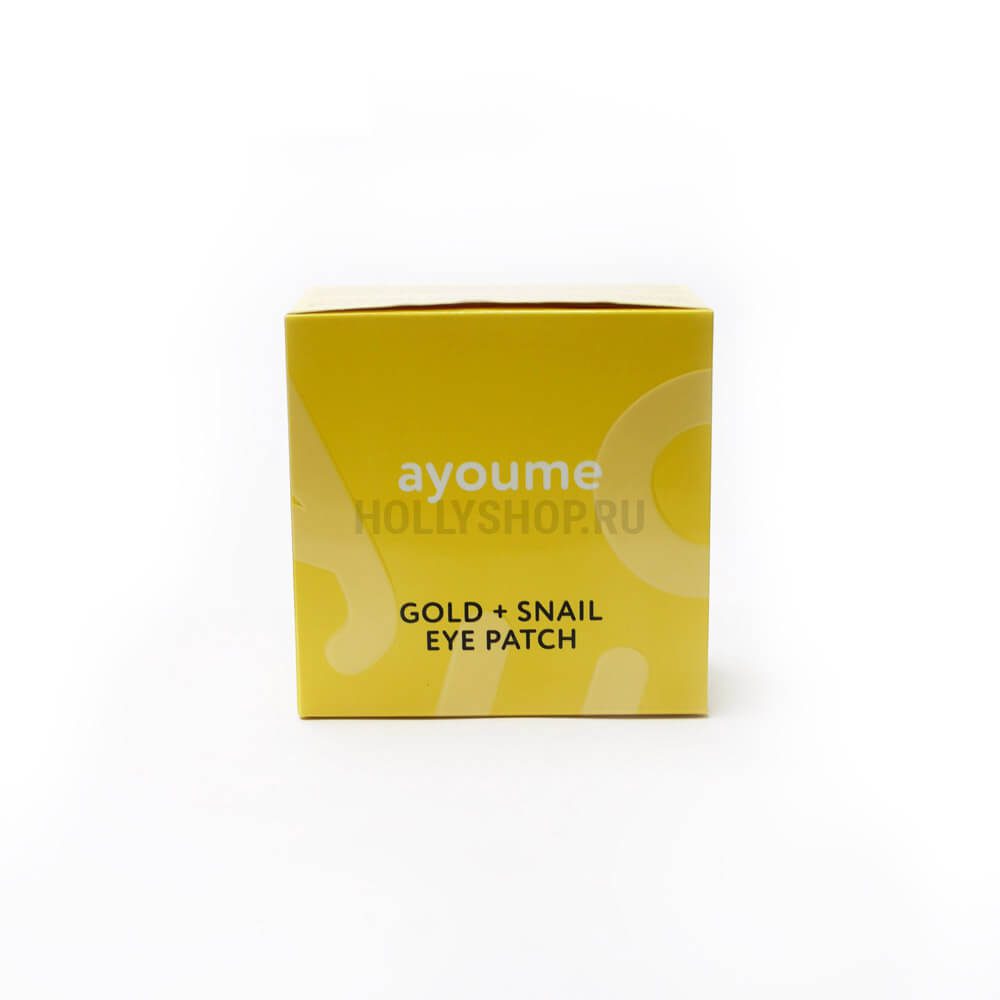 Ayoume Гидрогелевые патчи с золотом и муцином улитки Gold+Snail Eye Patch