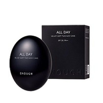 Enough Пудра для лица с запасным блоком All Day Velvet Soft Two-Way Cake SPF 28 PA++№23