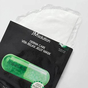 JMsolution Успокаивающая витаминная маска с ПДРН и чайным деревом Derma Care Vita Relax Jelly Mask