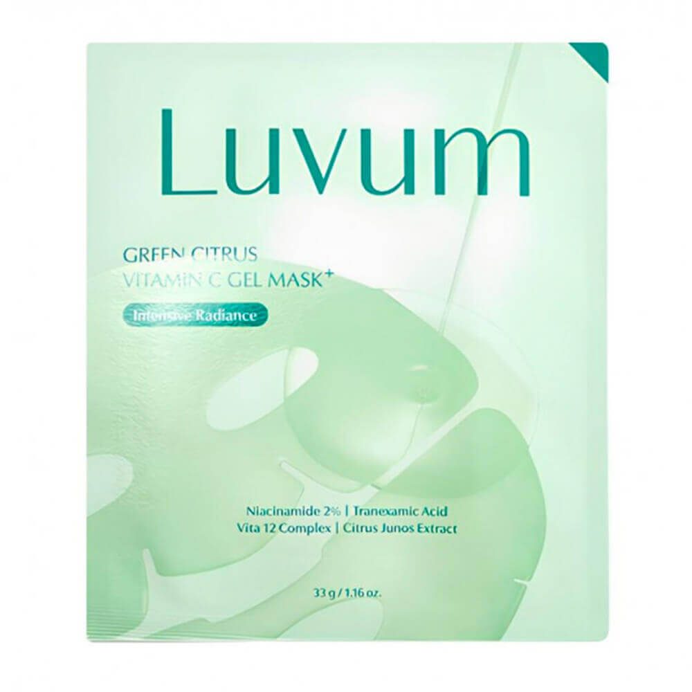 Luvum Осветляющая гидрогелевая маска для лица Green Citrus Vitamin C Gel Mask Plus