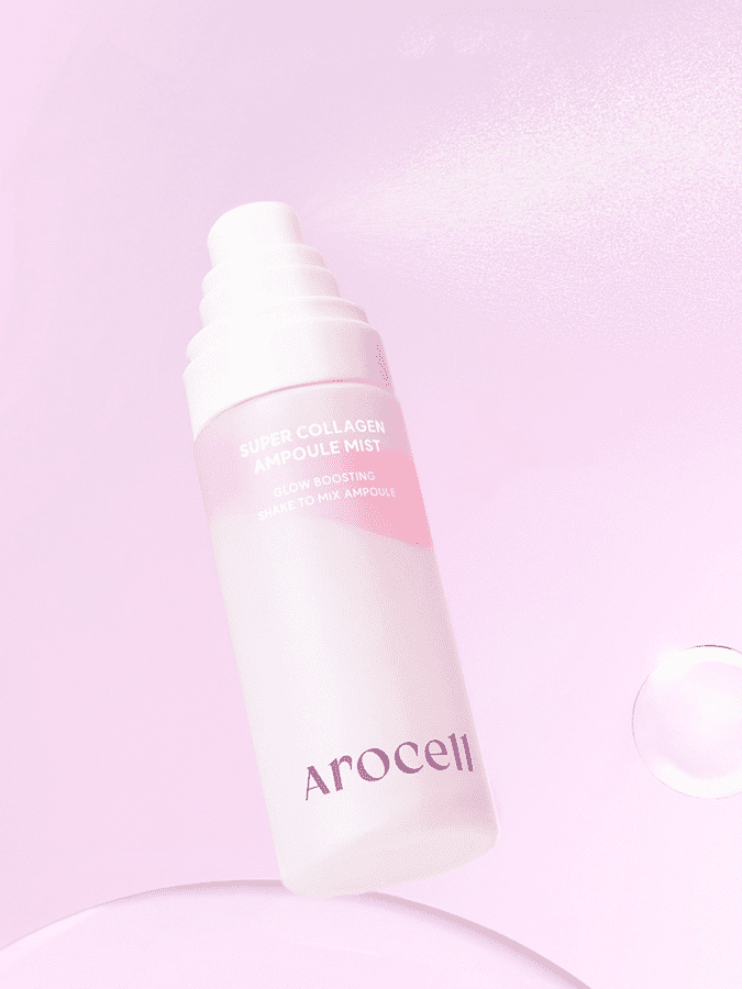AROCELL Двухфазный коллагеновый мист с розовым маслом и ПДРН Super Collage Ampoule Mist 30мл
