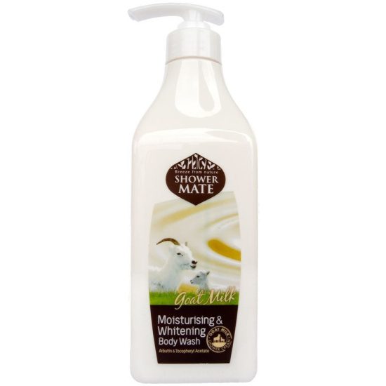 SHOWER MATE Гель для душа с Козьим молоком Moisturizing & Whitening Goat Milk 550 мл