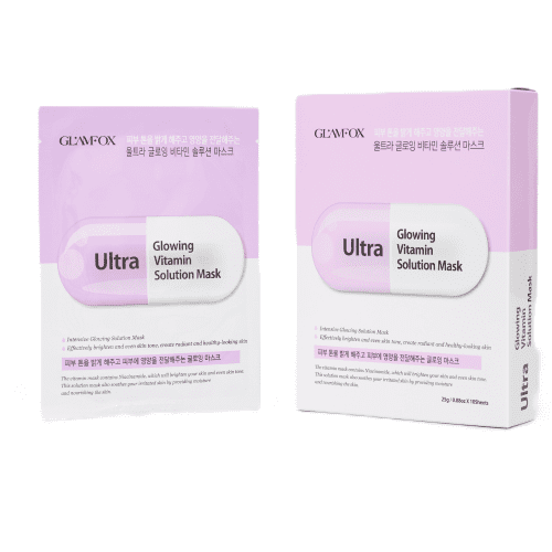 GLAMFOX Маска тканевая для лица придающая сияние Витаминная Ultra Glowing Vitamin Solution Mask