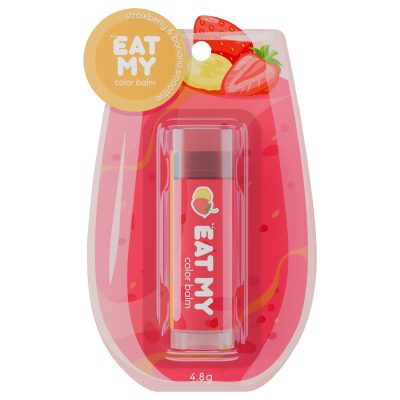 EAT MY оттеночный бальзам для губ Клубнично-банановый смузи