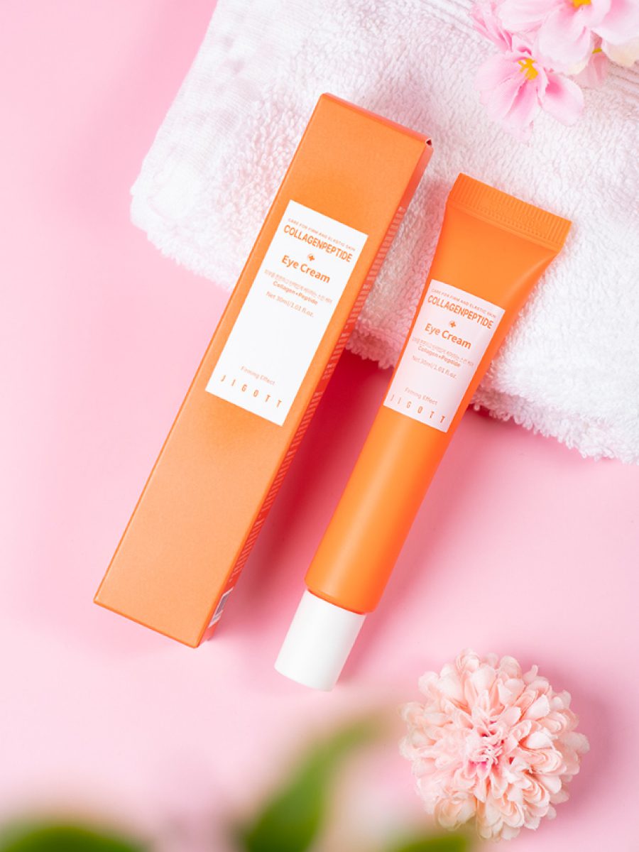 JIGOTT Крем для кожи вокруг глаз с роллером с коллагеном и пептидами Collagen Peptide Eye Cream 30мл
