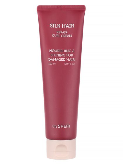 the SAEM Крем для волос вьющихся Silk Hair Repair Curl Cream 150мл