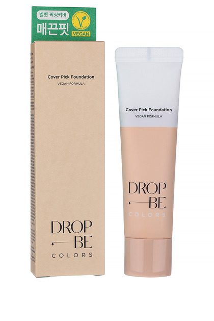 the SAEM Тональная основа Drop Be Colors Cover Pick Foundation Renew 02 Natural Beige