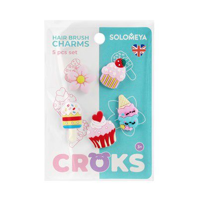 SOLOMEYA  Набор украшений для расчески МороженоеSet Of Charms For Hair Brush Ice Cream