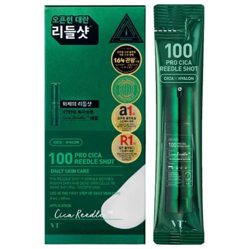 VT Cosmetics Бустер-сыворотка для лица Центела Азитская и Спикулы 50 VT Pro Cica Reedle Shot S5