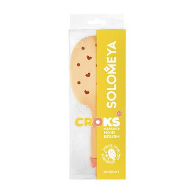 SOLOMEYA Расческа для волос массажная с отверстиями  Абрикосовая Croks Massage Hair Brush Apricot