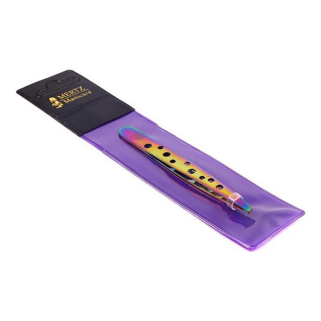 Mertz Пинцет косметический скошенный