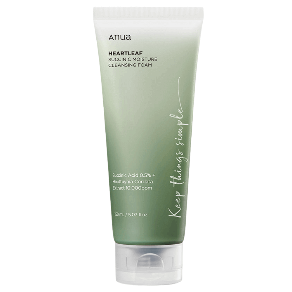 ANUA Гель-пенка для умывания с янтарной кислотой | Heartleaf Succinic Moisture Cleansing Foam 150 ml