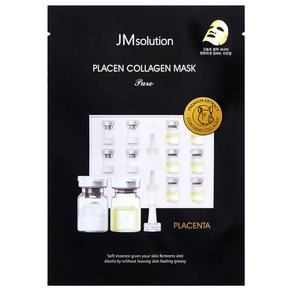 JMsolution Маска тканевая плацентарная с коллагеном — Placen collagen mask pure, 30мл