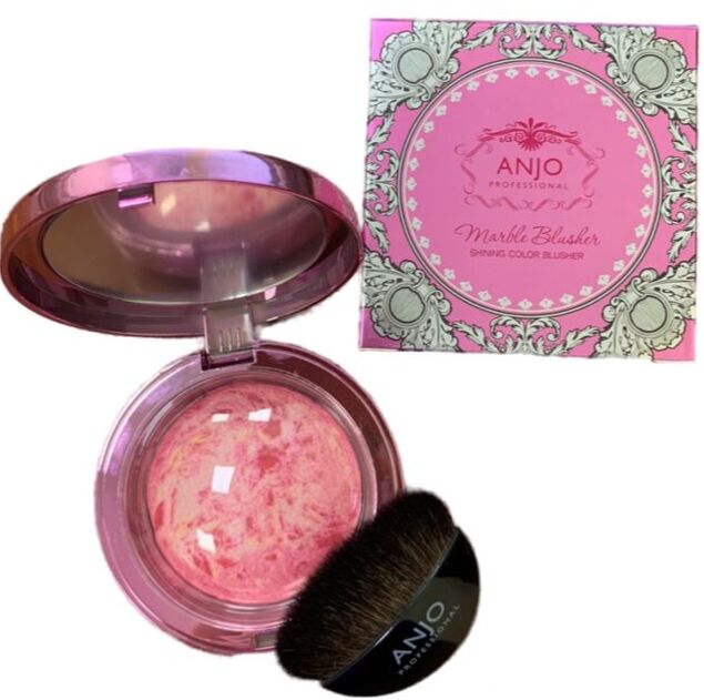 Anjo Professional Marble Blusher Color Румяна мраморные (№06 Sweet Pink, Сладкий розовый), 12 гр