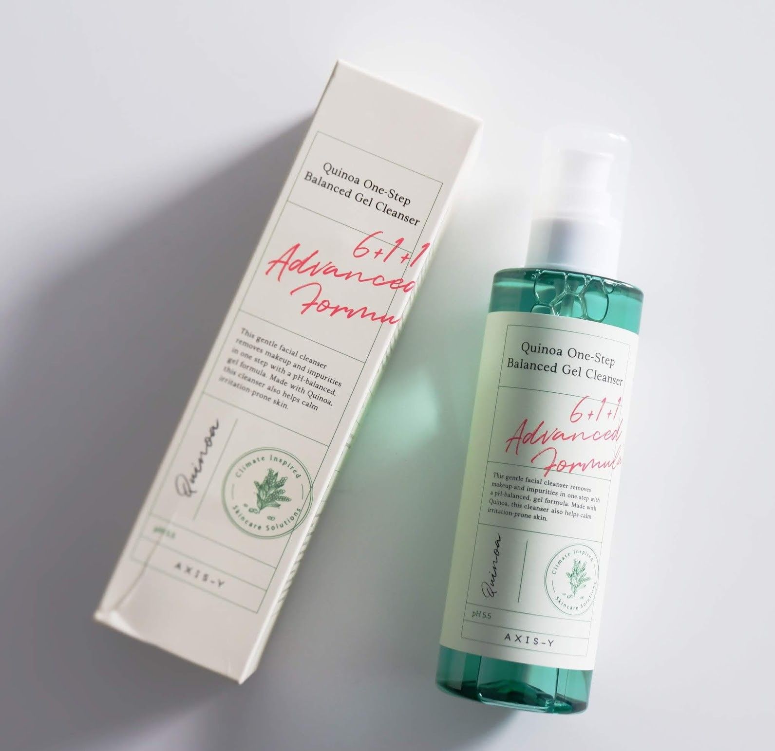 AXIS-Y Нежный гель для умывания растительные компоненты/Quinoa One-Step Balanced Gel Cleanser 180мл