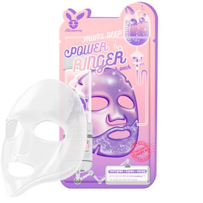 Elizavecca Mask Pack Fruits Deep Power Ringer Маска тонизирующая для лица с экстрактом фруктов, 23 м
