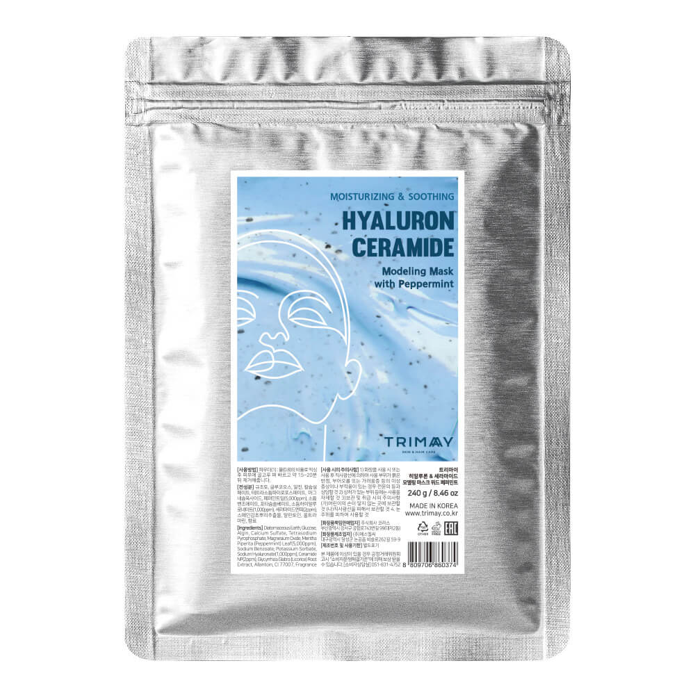 TRIMAY Альгинатная маска/Hyaluron & Ceramide Modeling Mask with Peppermint (240 гр)