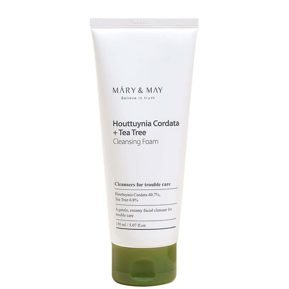 Mary&May Houttuynia Cordata+Tea Tree Cleansing Foam Очищающая пенка для проблемной кожи