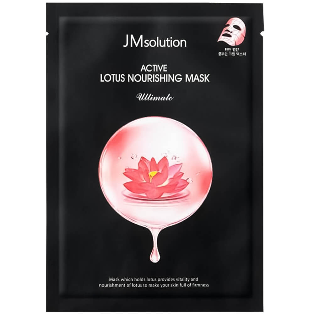 JM solution Active Lotus Nourishing Mask Ultimate 30ml Питательная тканевая маска с экстрактом лотос