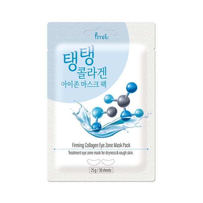 Prreti Маска для глаз тканевая укрепляющая с коллагеном/Eye Mask Zone Pack Firming Collagen 25г*30шт
