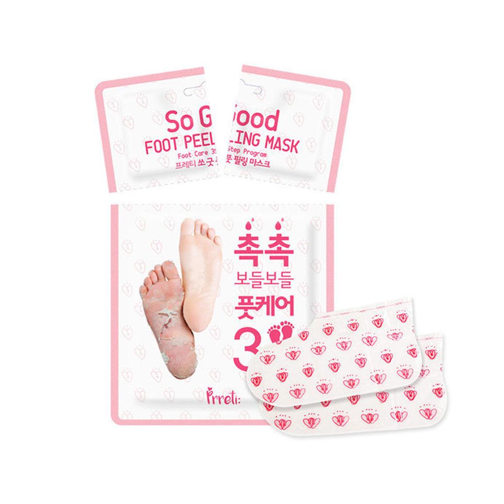 Prreti Маска-пилинг для ног 3-ступенчатая программа/So Good Foot Peeling Mask 3-Step Program 20гр