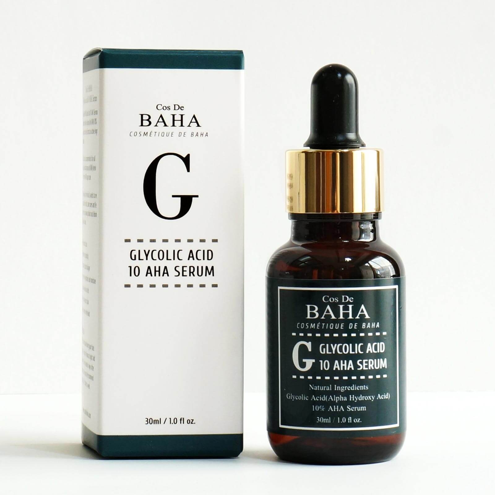 COS DE BAHA Сыворотка для лица c гликолевой кислотой/Glycolic Acid 10 AHA Serum 30ml