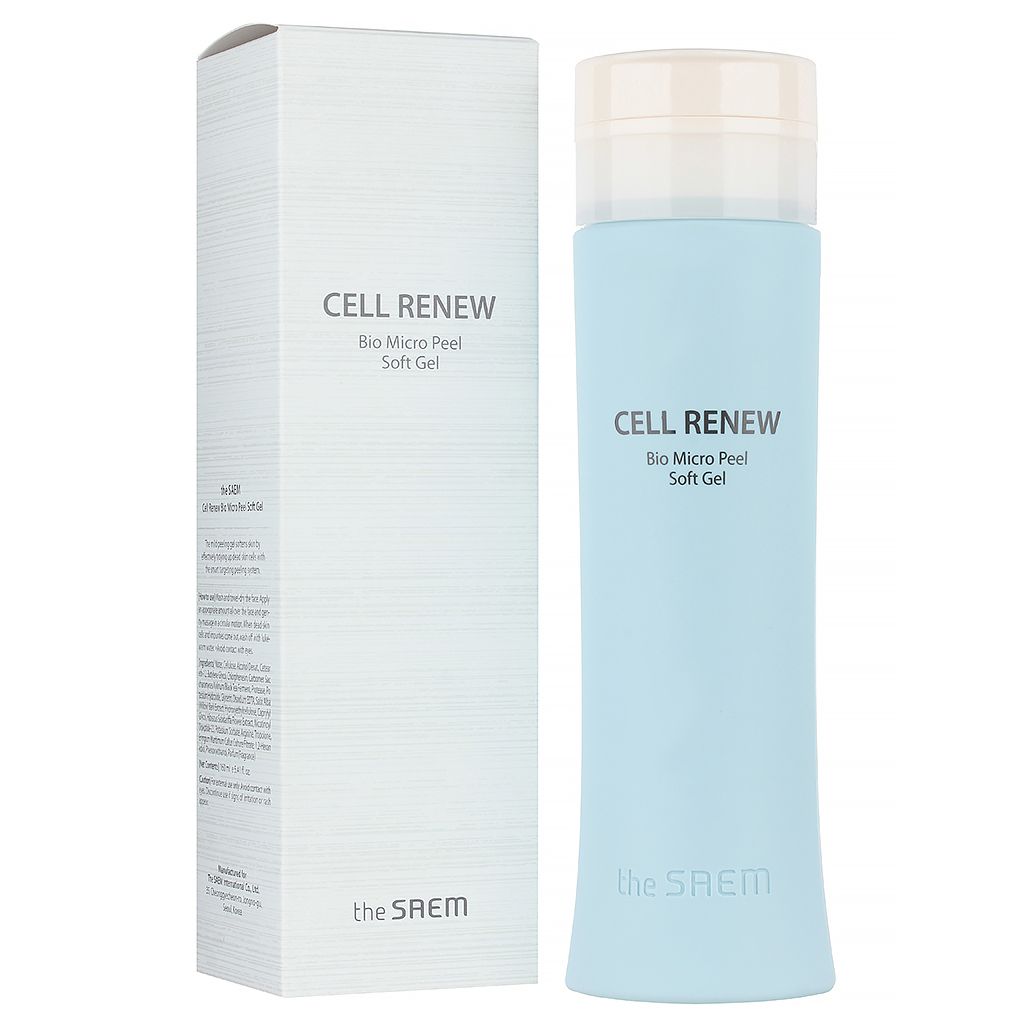 THE SAEM Гель отшелушивающий для лица Cell Renew Bio Micro Peel Soft Gel N2 160мл