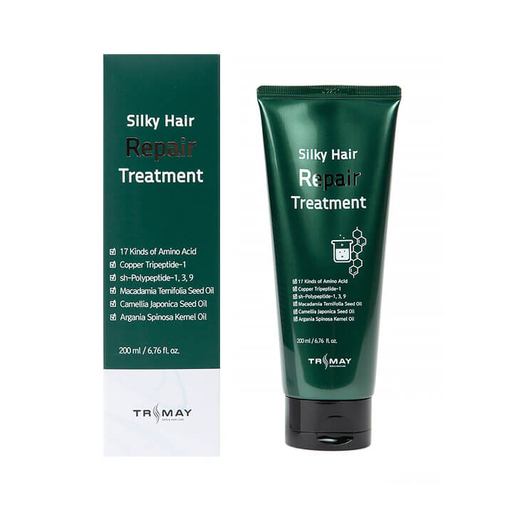 TRIMAY Маска-бальзам для волос с пептидами и аминокислотами Silky Hair Repair Treatment 200 мл