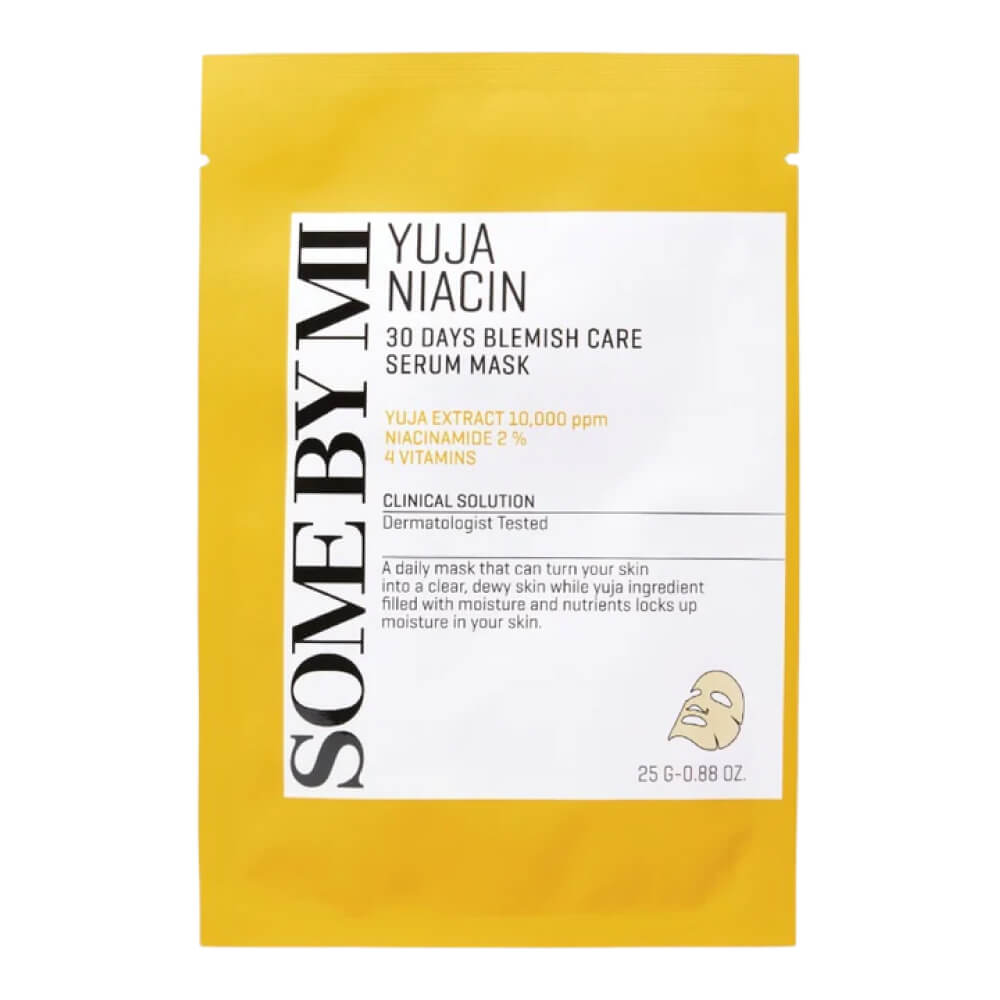 Some By Mi Yuja Niacin Blemish Care Serum Mask Маска тканевая для лица с экстрактом юдзу 25g