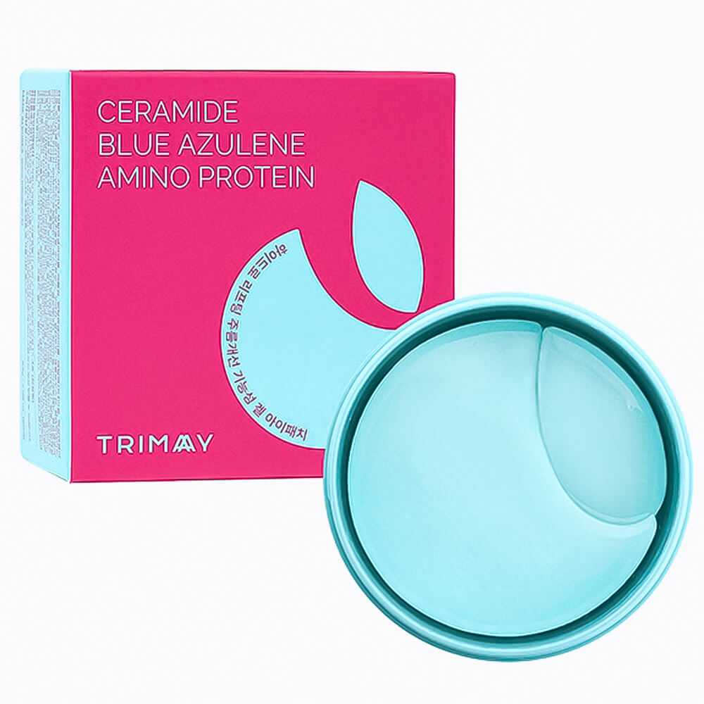TRIMAY Патчи для век с керамидами, азуленом и аминокислотами/(blue) Hydro Lifting Gel Eye Patch 30шт
