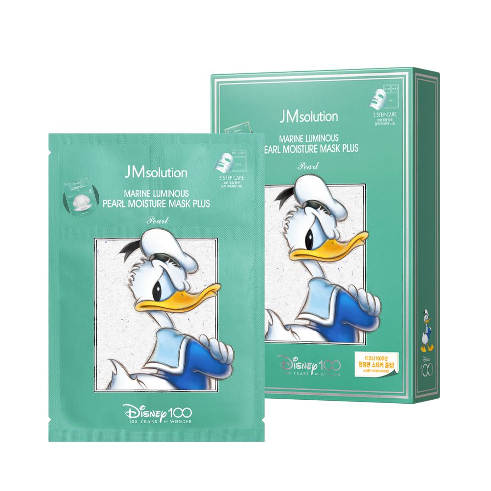 JM Solution MaskDisney MarineLuminous PearlMoisture Plus Маска/лица трехступен жемчуг 1,5мл*2шт+27мл