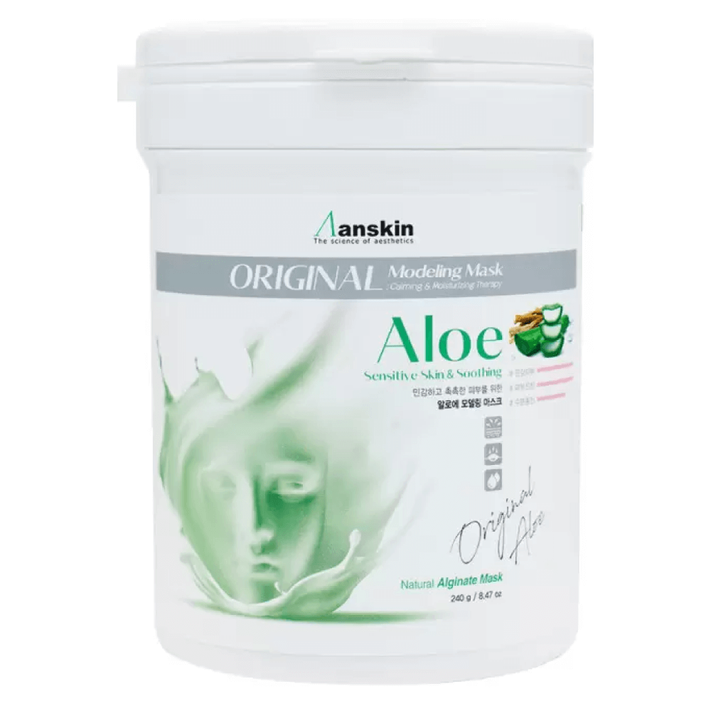 Anskin Aloe Modeling Mask / Container Маска альгинатная с экстр. алоэ успок. (банка) 700мл