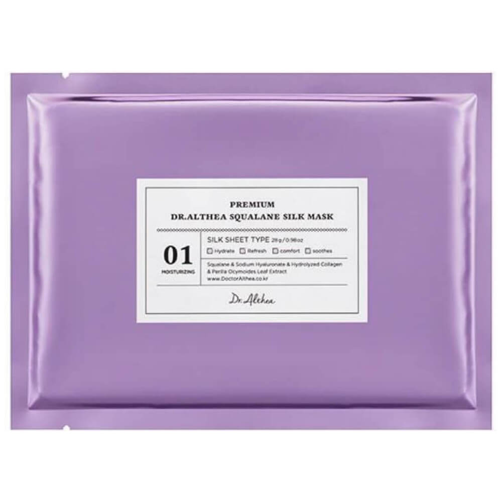 DR.ALTHEA Тканевая маска для лица СКВАЛАН Premium Dr. Althea Squalane Silk Mask 28г*1шт